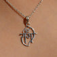 Shree Ram Pendant Necklace in 925 Sterling Silver with Thin Chain