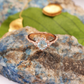 Blue topaz silver rose gold plated womens ring jwelcart.com