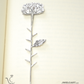 Sookhe Phool Silver Bookmark for Book Lovers and Book Readers with Personalized Name