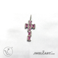 Diamond studded Silver Cross Pendants Jwelcart.com 