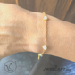Pearl Chain Bracelet 18k Gold vermeil