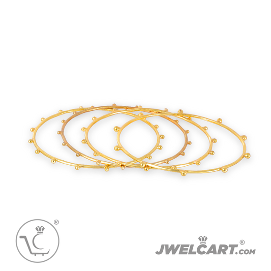designer women bangles in gold in silver jwelcart.com