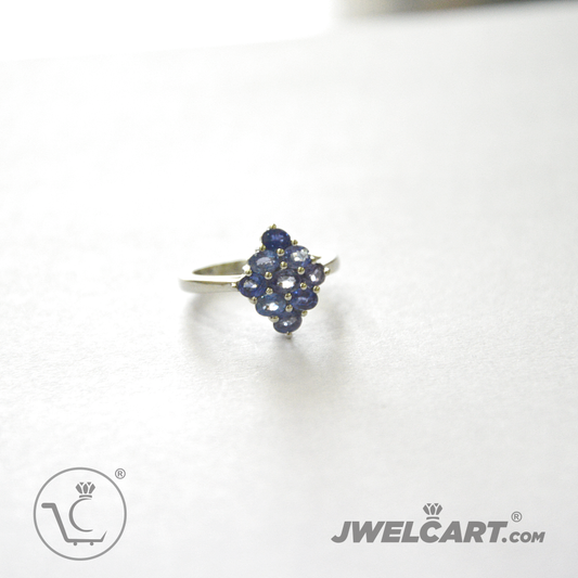 sapphire silver ring jwelcart.com