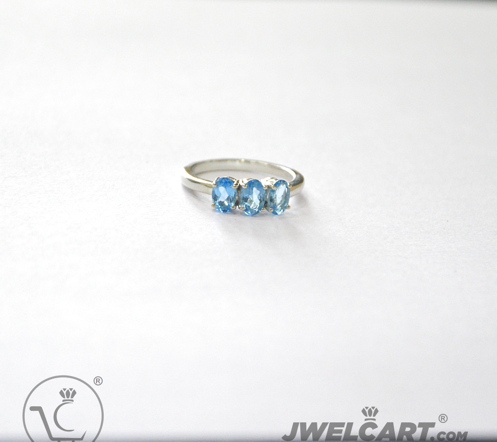 bluestone sterling silver ring  jwelcart.com 
