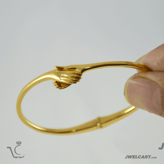 hand joining gold plated cuff jwelcart.com