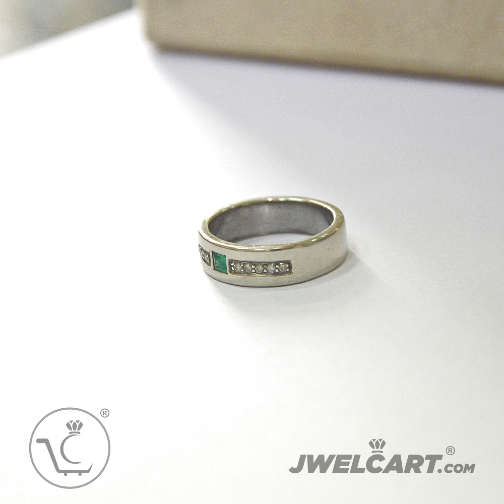 design for mens diamond emerald ring jwelcart.com