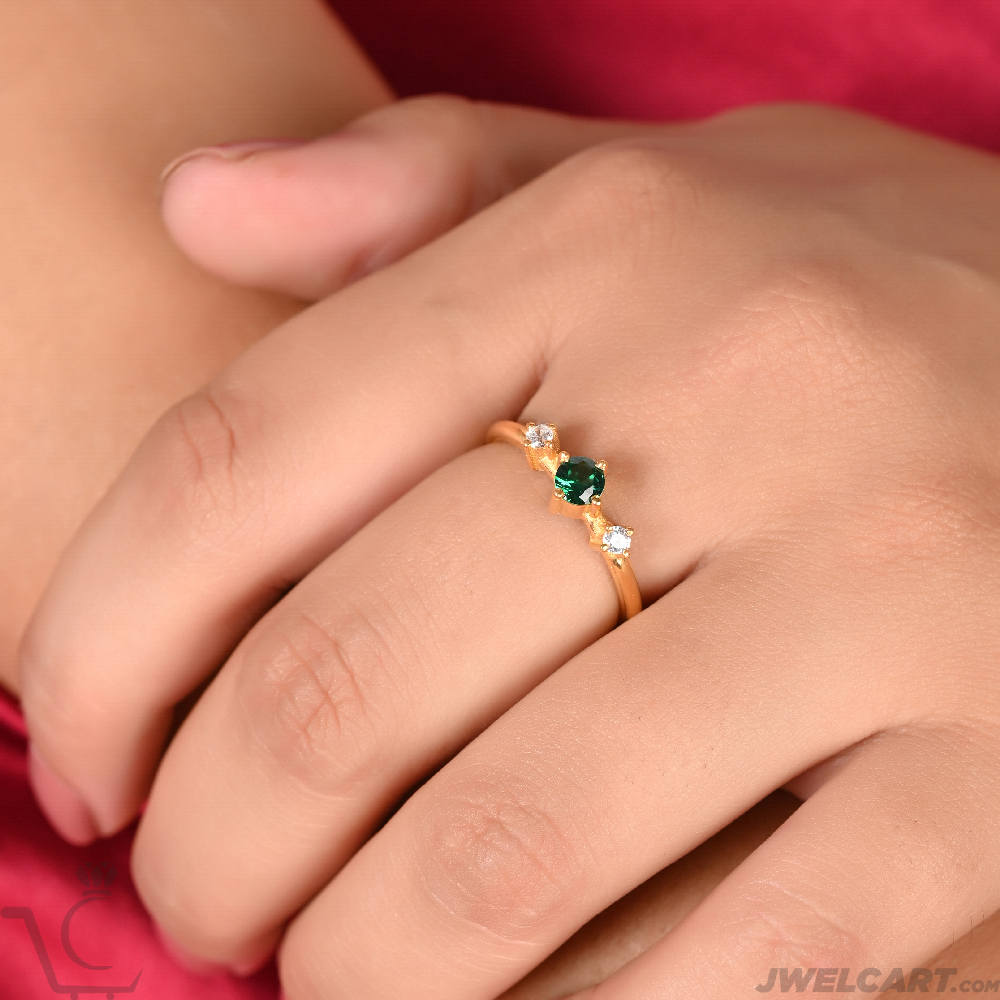 emerald gold ring jwelcart.com