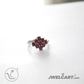 Red Garnet sterling silver ring jwelcart.com