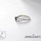 blue stone womens  silver ring  jwelcart.com 