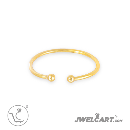 Adjustable kada for mens in silver with gold plated jwelcart.com