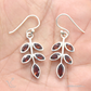 leaf shape silver earrings jwelcart.com