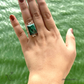 Malachite Silver Gemstone Ring