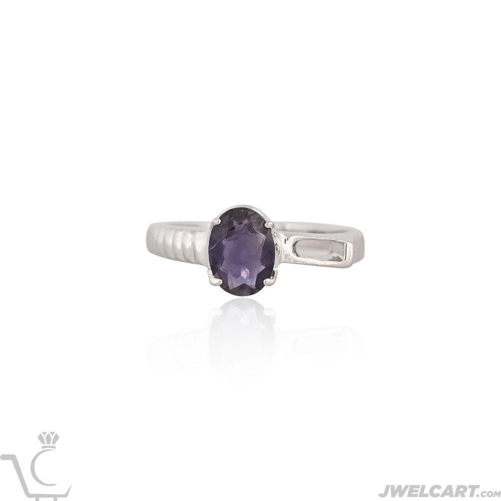 iolite stone silver ring jwelcart.com