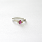 pink stone silver womens ring jwelcart.com