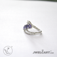tanzanite diamond silver ring jwelcart.com
