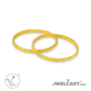 Twisted Wire Designer Bangle with Real 18k Gold plated