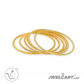 silver 18k Gold plated twisted wire bangle jwelcart.com